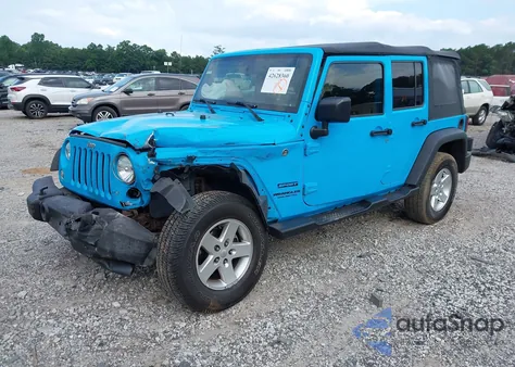 2017 Jeep Wrangler Unlimited Sport 4X4 from USA, damaged, VIN 1C4BJWDG5HL603679